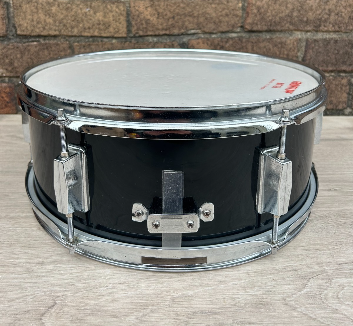 14''x 5.5'' 6-Lug Wood Snare Drum Internal Muffler in Black finish photo 5