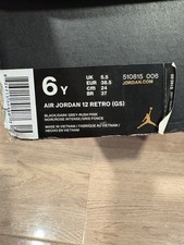 Jordan Air Jordan 12 Retro (GS) Black/Dark Gr...