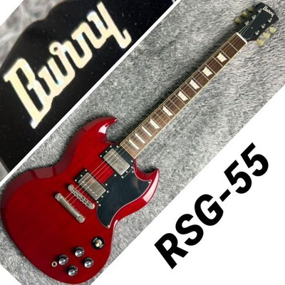 Burry RSG-55 Red SG type Electric Guitar Used Product Shipping
