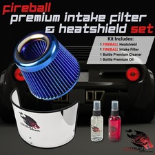 Reusable Cold Air Intake Filter and Heat Shield Kit Universal for Ferrari