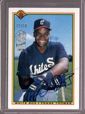 FRANK THOMAS 2020 Bowman 1990 Bowman BuyBack Rookie RC Autograph Auto #31/50
