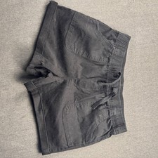 Wonder Nation Girls Black Pull On Shorts Size Large 10-12 Plus Drawstring Pocket