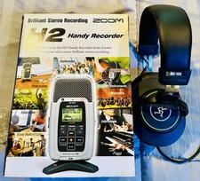 Zoom H2 Handy Recorder and Mackie MC-100 Headphones Bundle