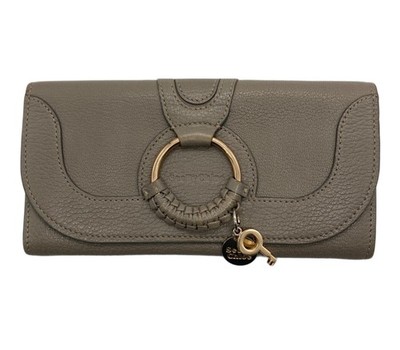 SEE BY CHLOE HANA Long Wallet Beige Leder Damen Geldbörse Kartenetui CHS17UP761