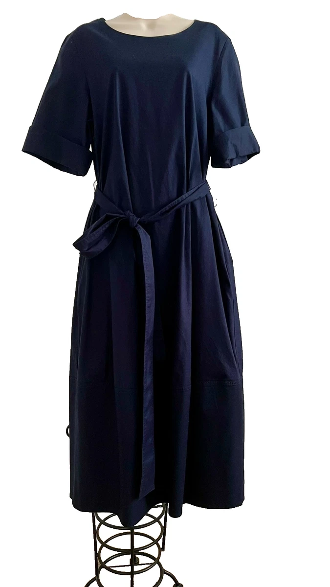 cos casual a line pocket dress Dresses for Women for sale Sleeveless Dresses Crafted from tactile cotton Flower Pocket A-Line Midi Color:Gold Foil