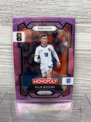 Ollie Watkins 2026 Panini Prizm Monopoly FIFA World Cup #5 Pink Sparkle SP