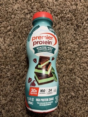 Premier Protein Shake,12pk 11.5floz.,WinterMint Chocolate BB 11/2026*Limited*