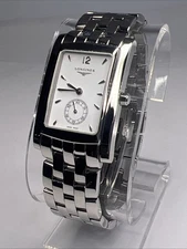 Longines Dolce Vita L5.655.4 Swiss Made Steel Quartz Watch White Dial Sub Second