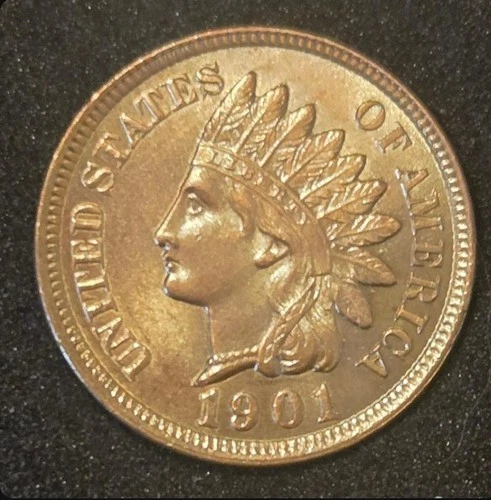 1901 Indian Head Cent - Brilliant Uncirculated Gem - FREE SHIPPING