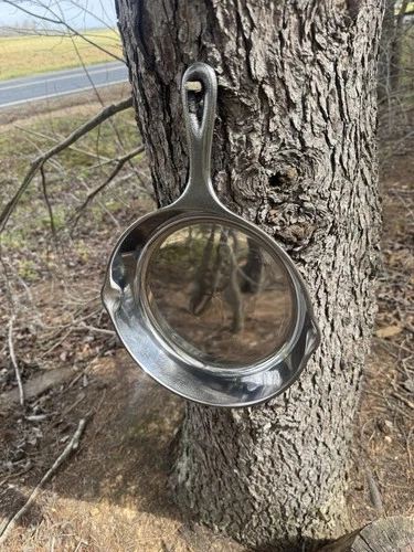 9” Lodge 6sk Polished Cast Iron Skillet With Handle Made In USA Vintage