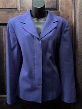 Vtg Pendleton Blazer Jacket 100 Virgin Wool Purple Size 12 Made in USA