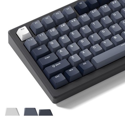 PBT Keycaps Gray Cherry Profile Universal For 60/75/96/100 Percent Keyboard