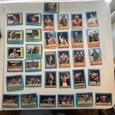 Vintage 1987 Topps WWF Trading Card Lot Of 58 Wrestling Cards 