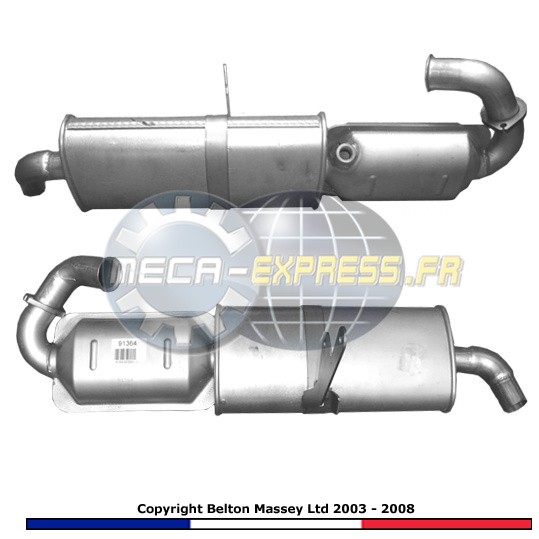 Catalyseur durable pour Smart City Coupe 0.7 essence 2003-2004 en acier inoxydable E1364