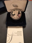 2020 S American Silver Eagle Bullion Proof $1 Coin OGP COA San Francisco 20EM