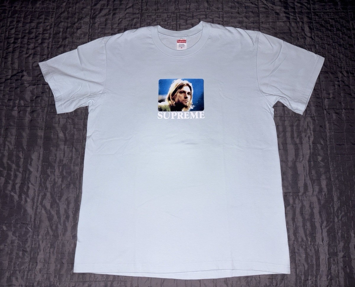 Supreme Kurt Cobain Tee T-Shirt Size Medium Pale Blue SS23 Supreme