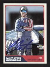 Cleetus McFarland Garrett Mitchell Signed IP Auto Autograph Custom Card ARCA RCR