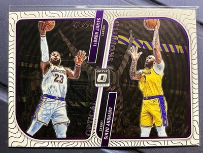 Donruss Optic 23-24 Anthony Davis LeBron James Lakers Optical Illusions #1 - NEW