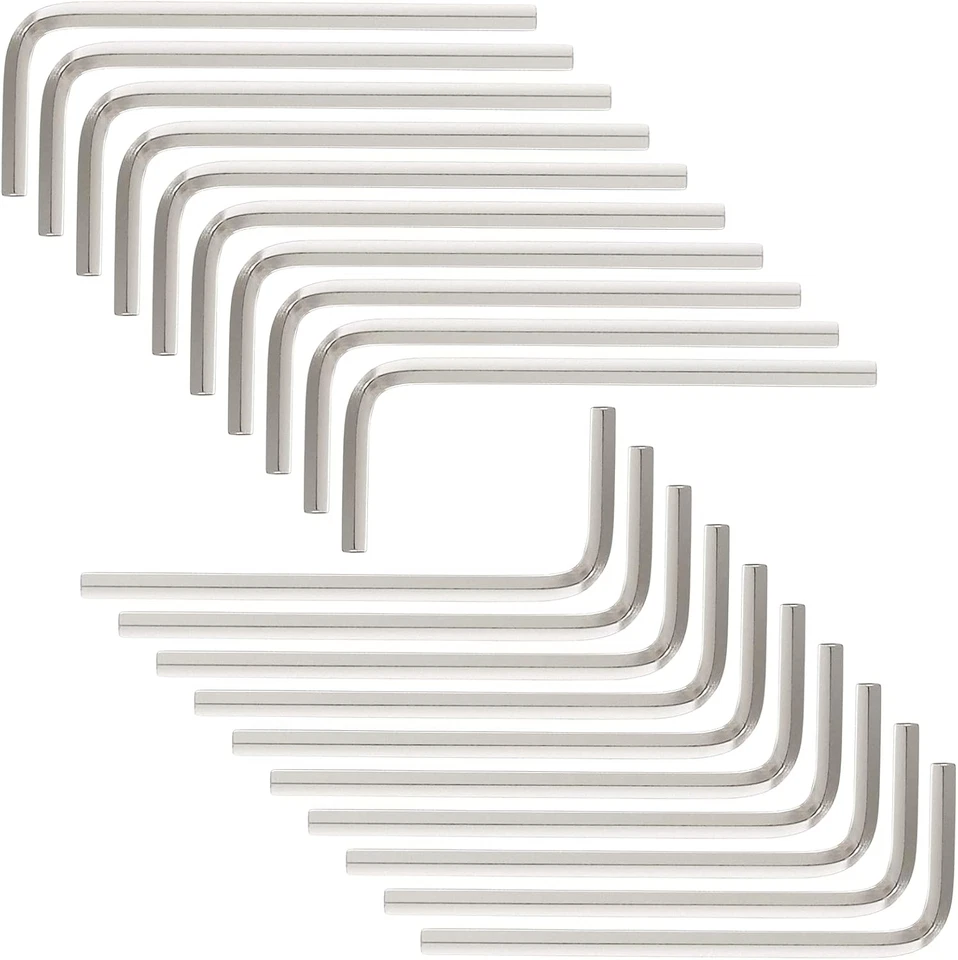 20Pcs 3mm Hex Key Wrench Set, L-Shaped Allen Wrenches, Vanadium Steel Tools - Image 2 of 4