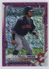 2021 Bowman Chrome Prospects Fuchsia Shimmer Refractor /199 Gabriel Arias 0ae4