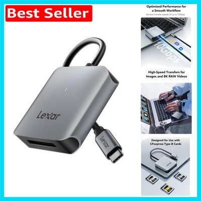High-Speed RW510 CFexpress B Kartenleser mit USB 3.2 Gen 2 & integriertem Kabel