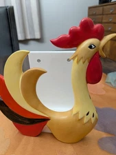 Vintage Holt Howard Ceramic Rooster Napkin Holder~1961~stand Alone Or Wall Mount