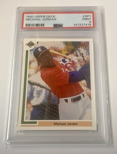 1991 upper deck SP-1 SP1 Michael Jordan baseball rookie card psa 9 MINT