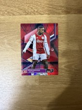 2022-23 Steven Bergwijn Topps Finest Red/Black Refractor AFC Ajax Card /10