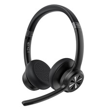 Wireless Headset, Bluetooth Headset with Noise Cancelling Microphone - Rechar...