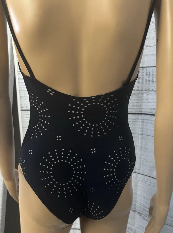 VTG Gianfranco Ferré Black One-Piece Swimsuit 34/M Italy Strapless Studded Wire - Image 4 of 4