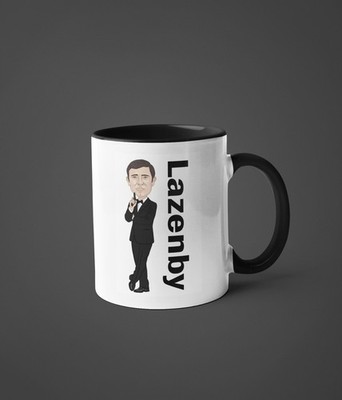 James Bond George Lazenby Unofficial Movie theme Cartoon Graphic Art Mug