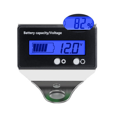 12V-84V Battery Capacity Voltage Meter Gauge with Bracket for Golf Cart RV