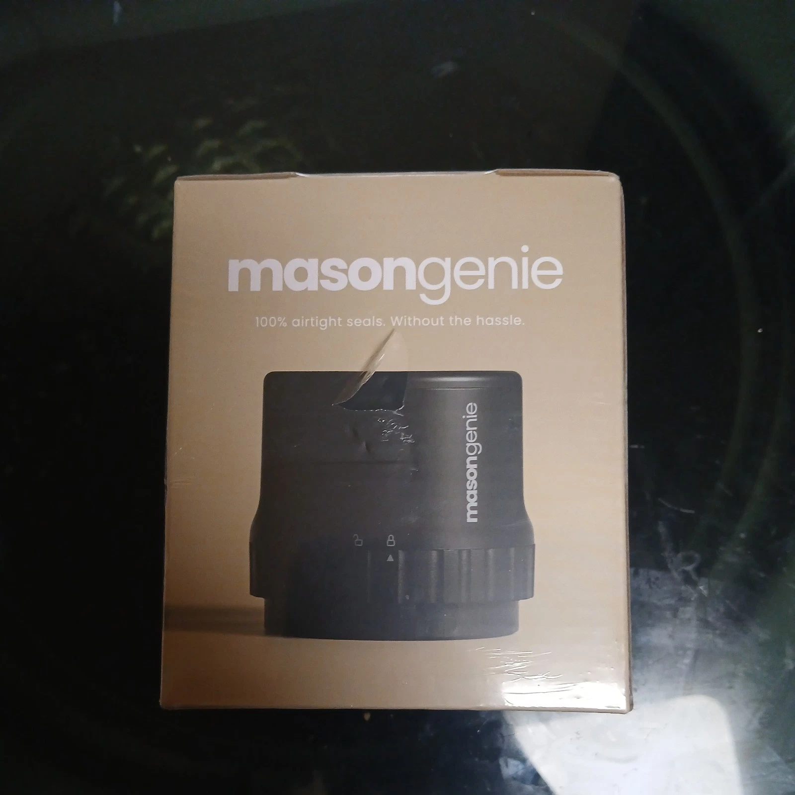 MasonGenie Mason Jar Vacuum Sealer Kit - USB Rechargeable, 200 Seals Per Charge