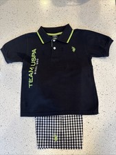 US Polo Assn Boys Polo Shirt Set Size 6