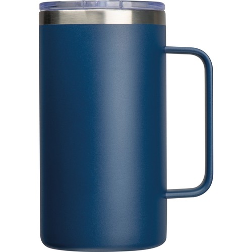 Thermo-Trinkbecher aus Edelstahl mit Gravur / 650ml / Farbe: dunkelblau - Bild 5 von 5