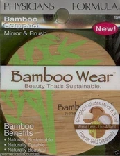 PHYSICIANS FORMULA BAMBOO WEAR COMPACT MIRROR & BRUSH #7088 REFILLABLE NO Powde