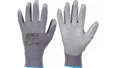 GOODJOB Handschuh GREY GRIP Größe 8 grau EN 420, EN 388 PSA-Kategorie II