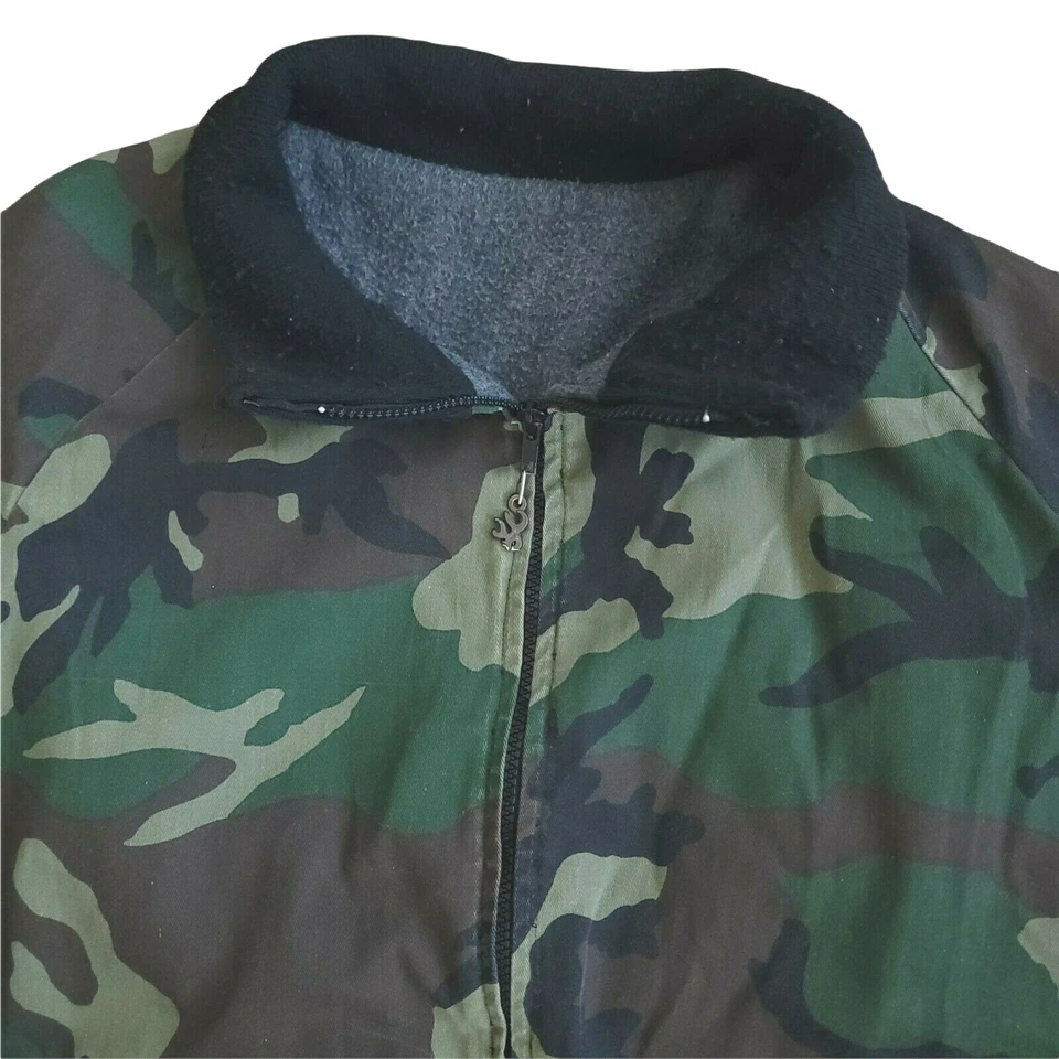 Chaqueta Bombardero Camuflaje Marrón Verde Marrón Marrón Marrón Marrón Para Hombre L Deportista Caza De Colección Foto 2 de 4