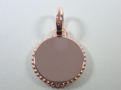 LINKS OF LONDON 925 STERLING SILVER ROUND BLANK NARRATIVE RGV DISC