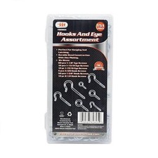 151pc IIT Hooks & Eye Screws Assortment Kit in Case 82805