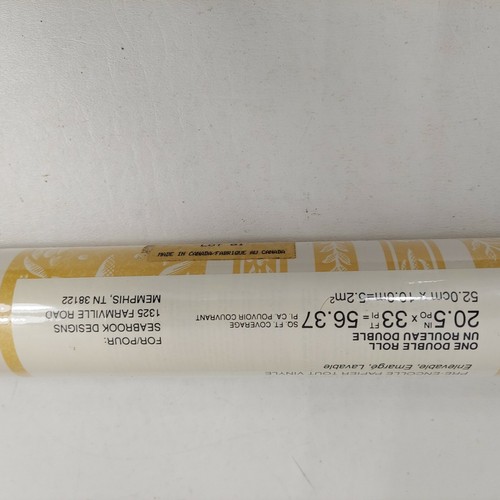 Seabrook Designs Vinyl Wall Covering 1 Dbl Roll Modele Yellow Pre-Pasted Paper - 第 8/10 張圖片