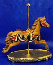 Vintage Franklin Mint World Of Carousel Horses Titled Stars And Stripes Figurine