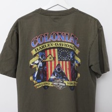 Harley Davidson T Shirt Mens Medium Colonial Prince George Virginia Made In USA