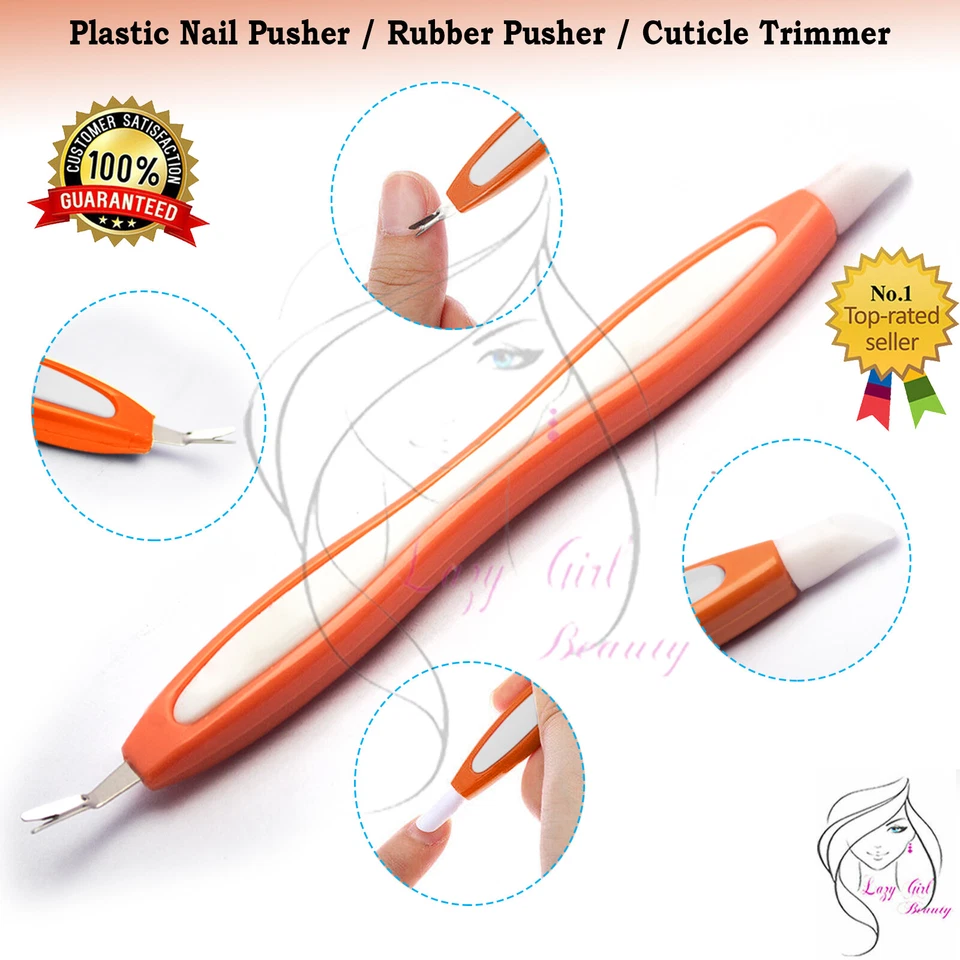 Empujador de cutículas de acero inoxidable raspador de uñas removedor manicura pedicura herramienta artes Foto 4 de 4