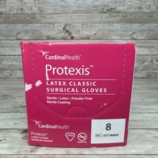 Cardinal Health Protexis Latex Classic Surgical Gloves 1 Box, Size: 8 *See Date*