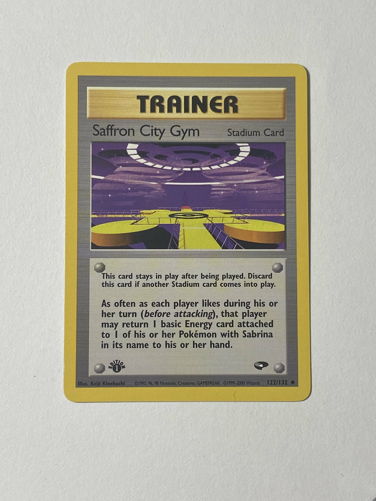 Saffron City Gym Near mint English  122/132  1st edition Gym Challenge
