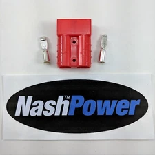 50 Amp Red #6 AWG Battery Connector Replaces Anderson 50 Amp