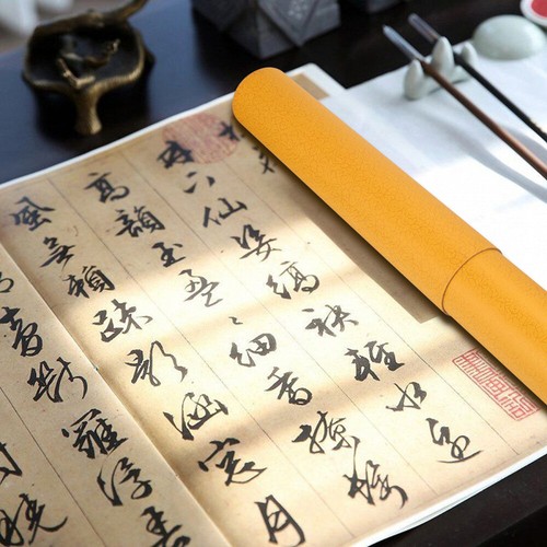 Pullout Poster Tube Staples Drawing Storage Lids Kraft Paper eBay