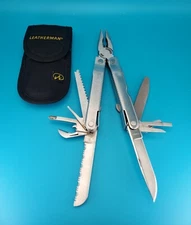 Vintage LEATHERMAN Super TOOL 200 Multi Tool! 10/04 Date Stamp! With Sheath!