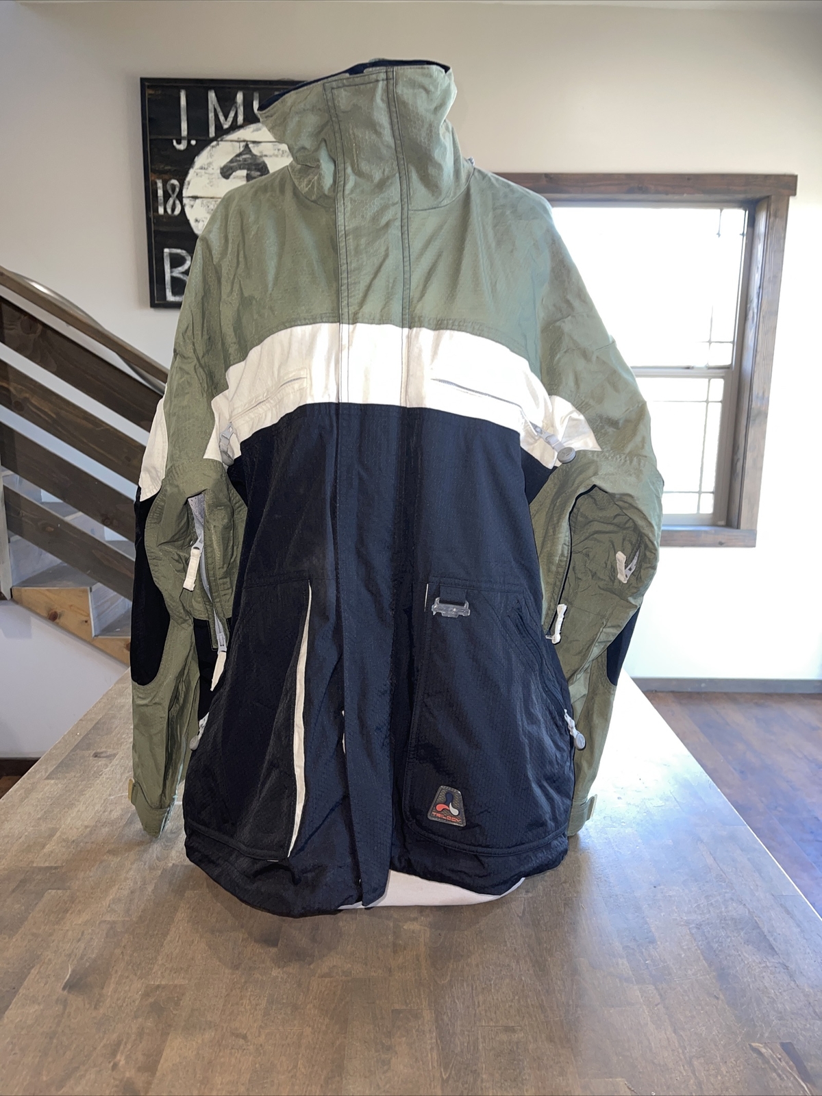 Black Khaki Ski Snowboard Jacket 